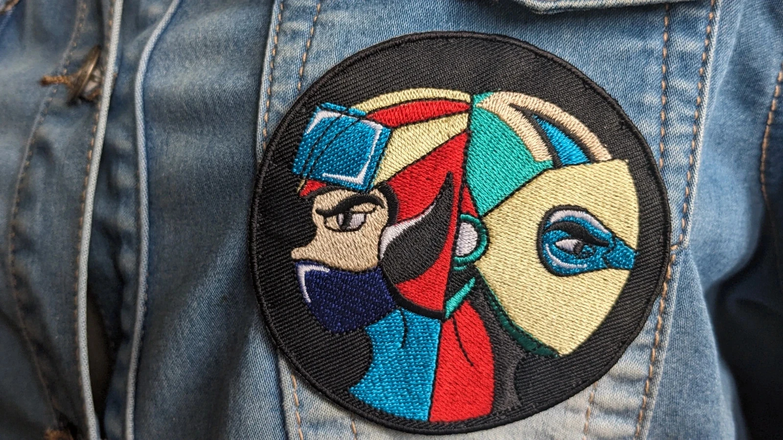Chaqueta de mezclilla bordada "Goldorak ¡Vamos!" – photo 7